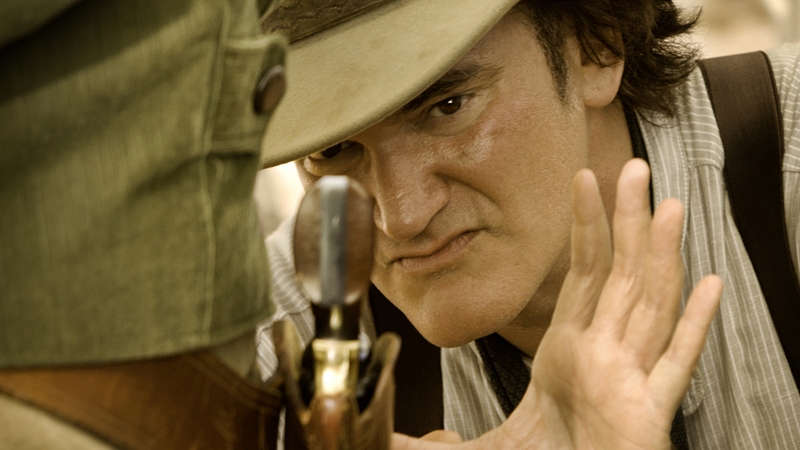 Tarantino (pictured on Django Unchained set) - "My idea, frankly, is to cut together a four-hour version of Django Unchained"