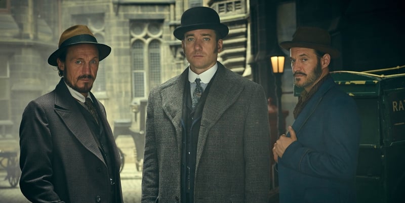 Ripper Street stars Jerome Flynn, Matthew Macfadyen and Adam Rothenberg