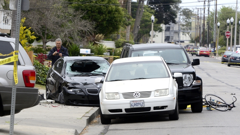 The shooting happened in the town of Isla Vista near the campus of the University of California at Santa Barbara