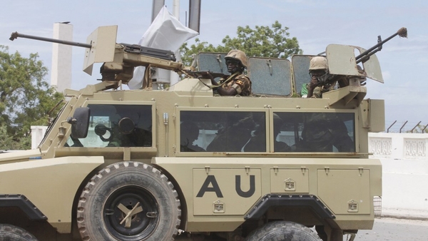 Somali troops were supported by African peacekeepers