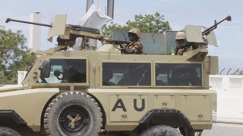 Somali troops were supported by African peacekeepers