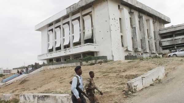 A car bomb exploded close to the parliament building in Mogadishu