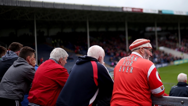 Die-hard Cork fans look on as the sides play out a draw