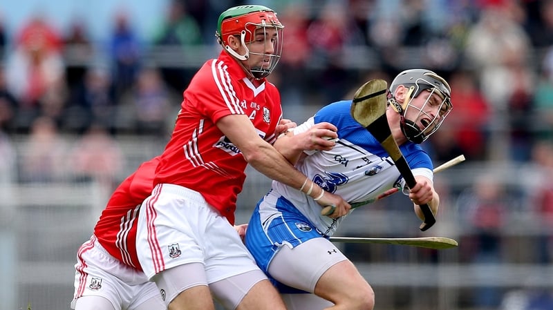 Cork’s Stephen McDonnell battles with Pauric Mahony of Waterford