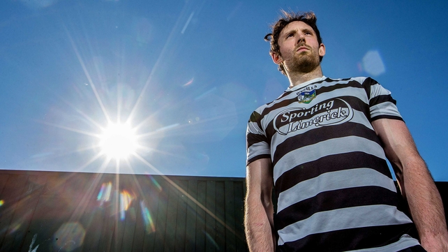Hurler Paudie O'Brien poses at a photoshoot ahead of Limerick's tie with Tipperary next weekend