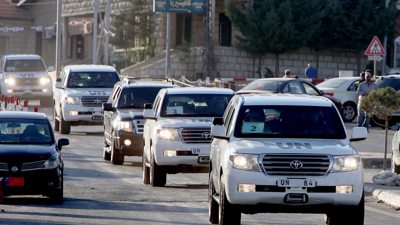 The OPCW said its inspectors were safe after the attack