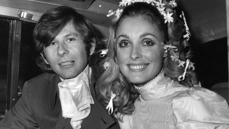 Roman Polanski and Sharon Tate on their wedding day