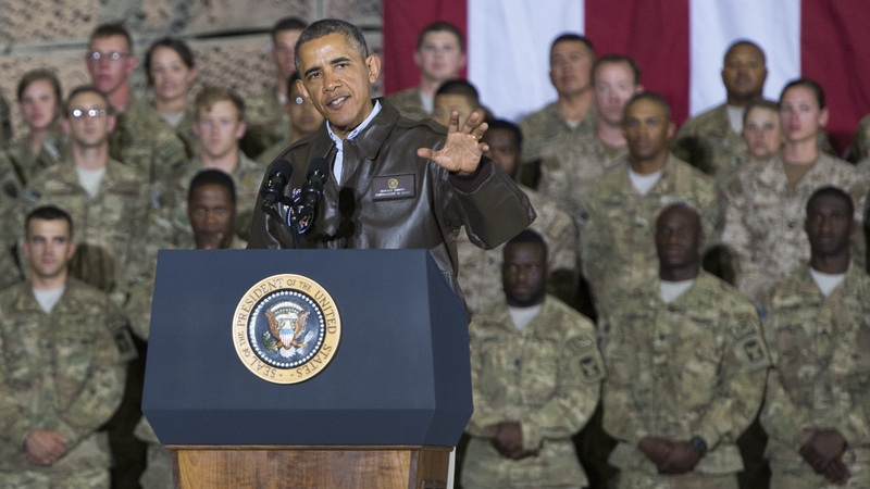 Barack Obama made a surprise visit to US troops in Afghanistan at the weekend