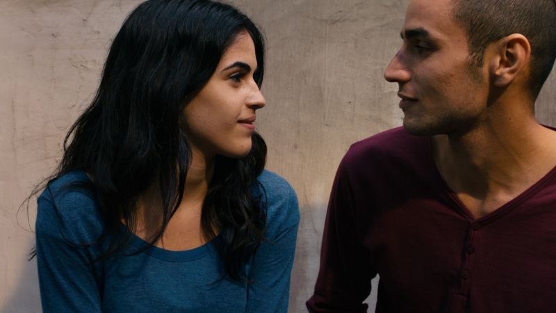 Adam Bakri and Leem Lubany in the clear-eyed, unflinching movie, Omar