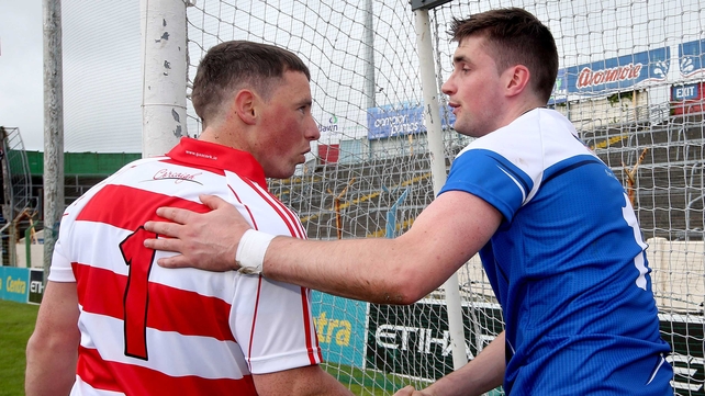 Cork’s goalkeeper Anthony Nash and Waterford netminder Stephen O' Keeffe after the drawn Munster SHC game
