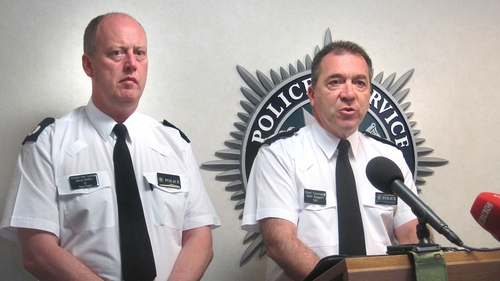 George Hamilton (L), who took over from Matt Baggott (R) in June, held talks with Dr Maguire in an effort to find consensus