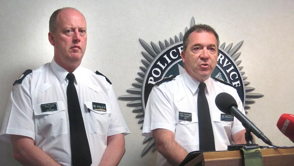 George Hamilton (L), who took over from Matt Baggott (R) in June, held talks with Dr Maguire in an effort to find consensus