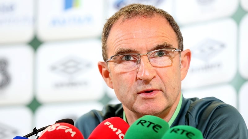 Martin O'Neill answers questions about Roy Keane's future at a press conference in the Aviva Stadium