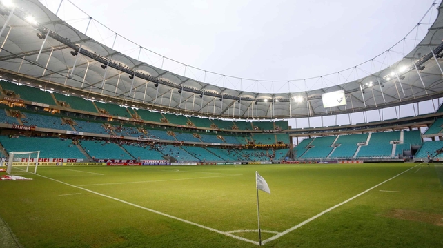 Arena Fonte Nova replaces a demolished stadium of the same name and features views of a nearby lake