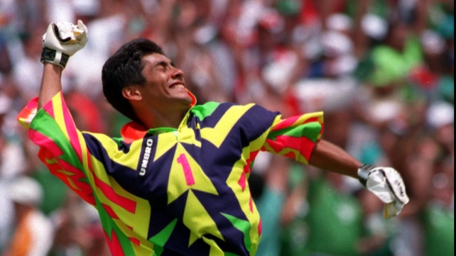 You all knew this was coming. Goalkeepers are a fairly special breed as it is, so you really shouldn't let them design their own kits as Mexico's Jorge Campos did in 1994. The man looks like a walking migraine.