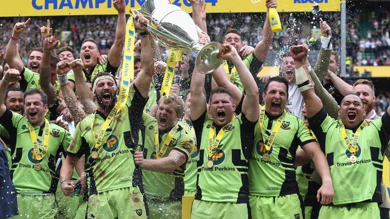 Northampton handed Saracens their second final defeat in a week after their Heineken Cup final defeat to Toulon