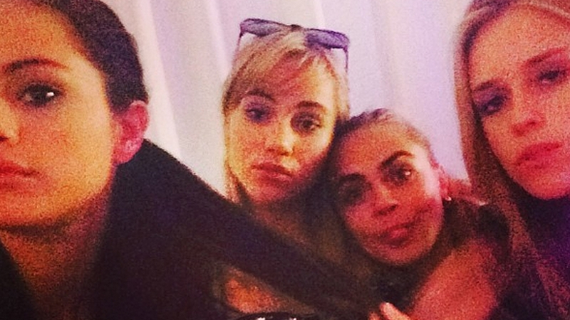 Selena Gomez, Suki Waterhouse, Cara Delevingne and Mary Charteris