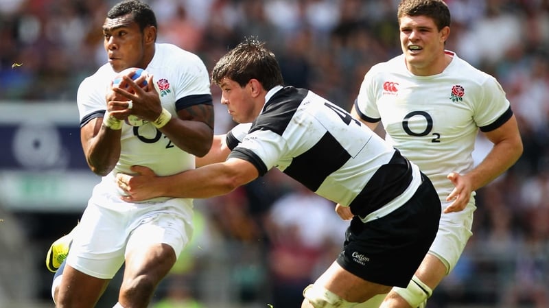 Donncha O'Callaghan tackles Semesa Rokodugun