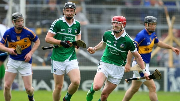 Seamus Hickey celebrates scoring a point late on at Semple Stadium