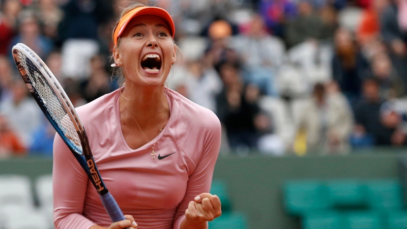 Maria Sharapova's accuracy from the baseline helped her defeat Samantha Stosur