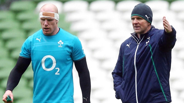 Paul O'Connell (l) on John Plumtree: 'He's a fairly laid-back guy and very experienced - he was great'