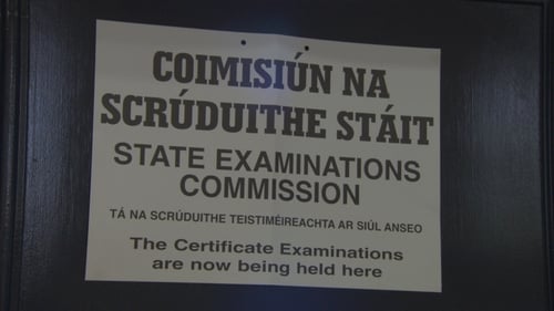 The State Examination Commission posts the regulations outside every exam centre