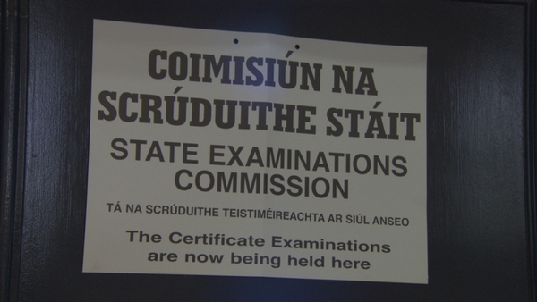 The State Examination Commission posts the regulations outside every exam centre
