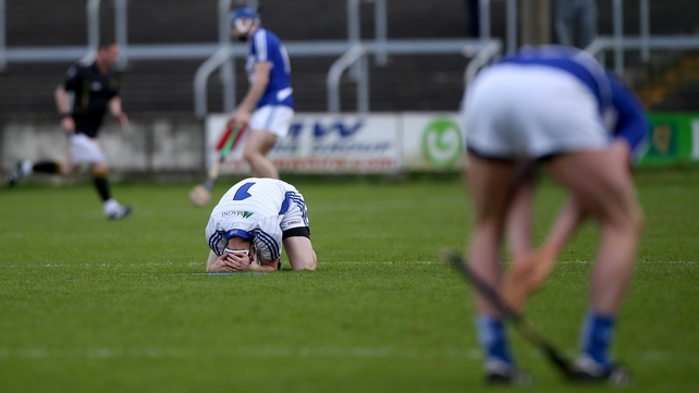What it means to lose: Laois goalkeeper Eoin Reilly dejected at the final whistle after his county lost to Galway