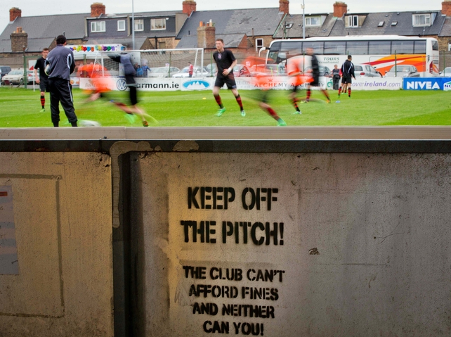 Financial fair play: Fans are warned as Bohemians warm up before their game against Dundalk