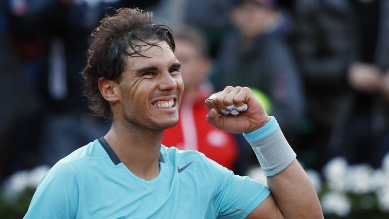 Rafael Nadal dropped his first set of the tournament in his victory over David Ferrer