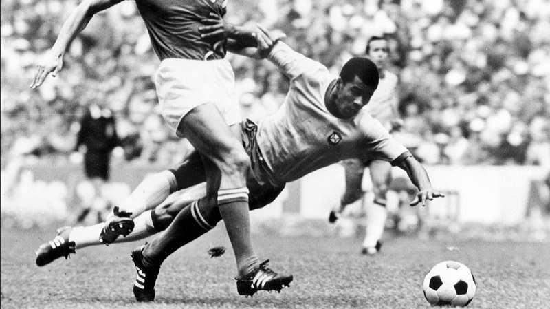 Forward Jairzinho helped to return the World Cup title to Brazil