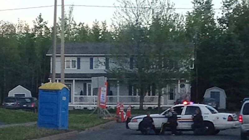 The scene of the shootings