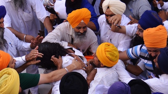 The situation was brought under control when extra security was deployed