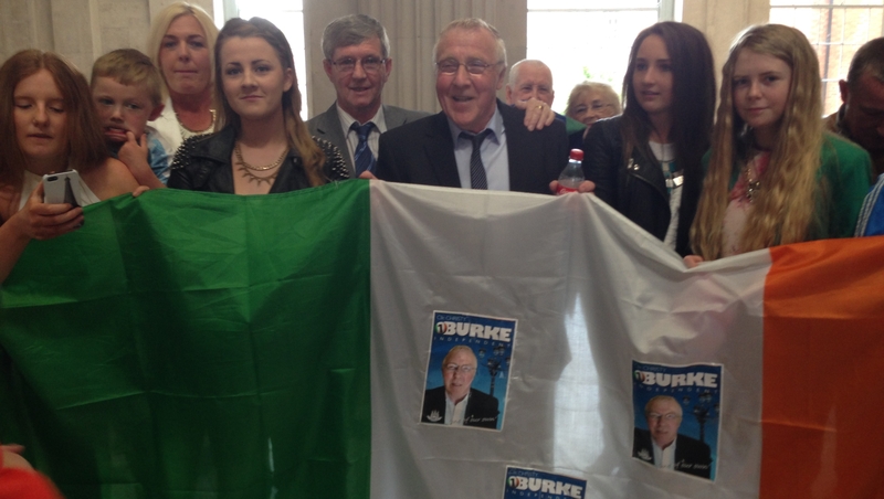 Dublin Lord Mayor Christy Burke (C) said he had been asked to make representations to the Taoiseach