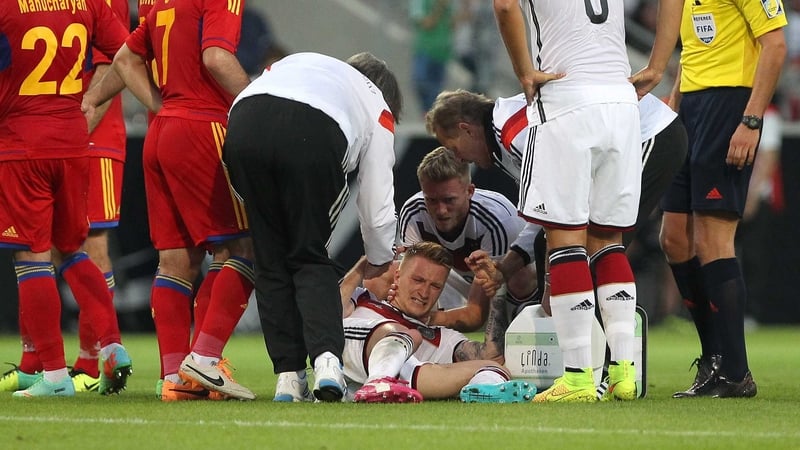 Marco Reus had only just recovered from the ankle injury which put him out of the World Cup