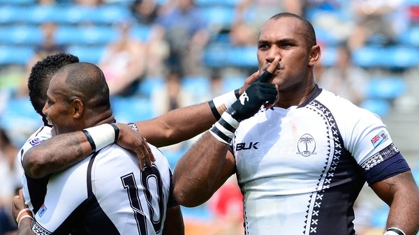 Nemani Nadolo (R), in action here in the Pacific Nations Cup in June 2013, was the Fijian hero against Italy