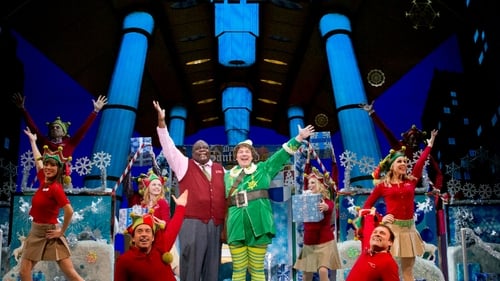 Elf the Musical in a 2012 New York production at the Hirschfeld Theatre