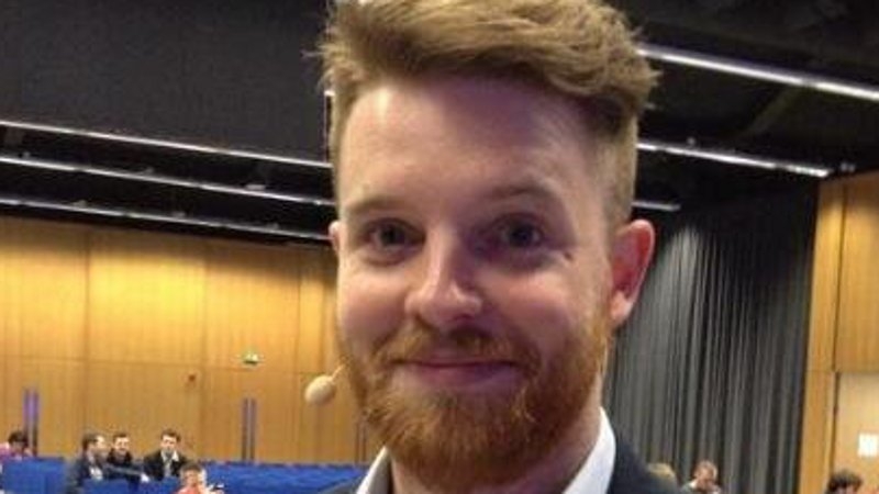 Marcus Olaoire at FunnyFest (pic courtesy Twitter)