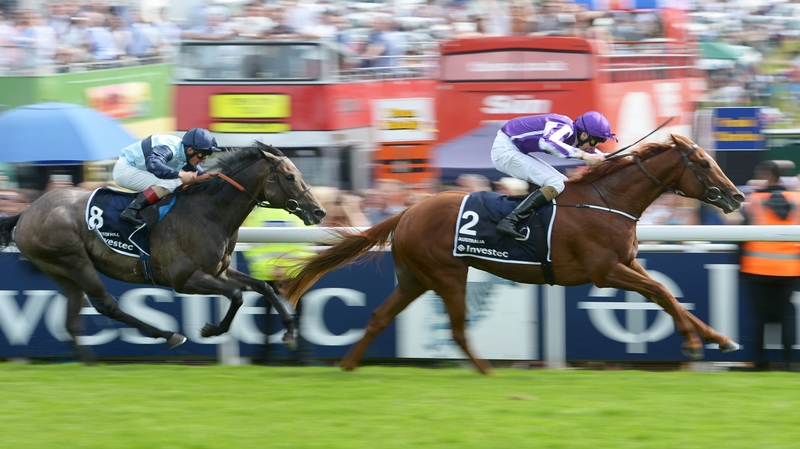 Australia ridden by Joseph O'Brien wins the Investec Derby from Kingston Hill at Epsom