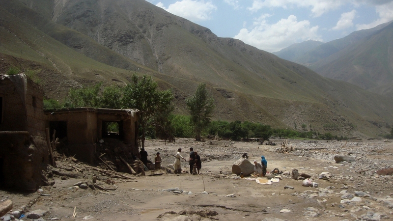 Houses have been washed away and thousands forced to flee the Guzargah-e-Nur district of Baghlan