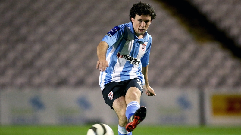 Barry McNamee opening the scoring for Derry