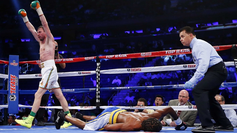 One punch: Lee was behind on the scorecard before dropping Jackson with one shot