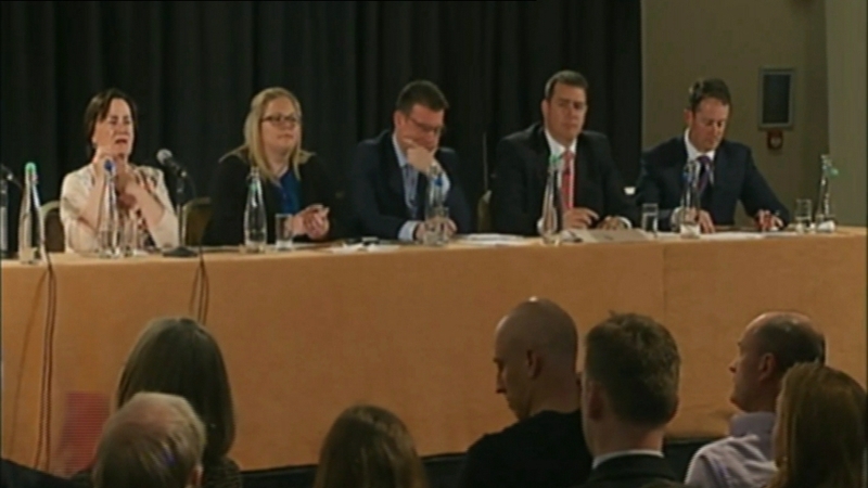 Labour Party deputy leadership candidates at the hustings in Dublin