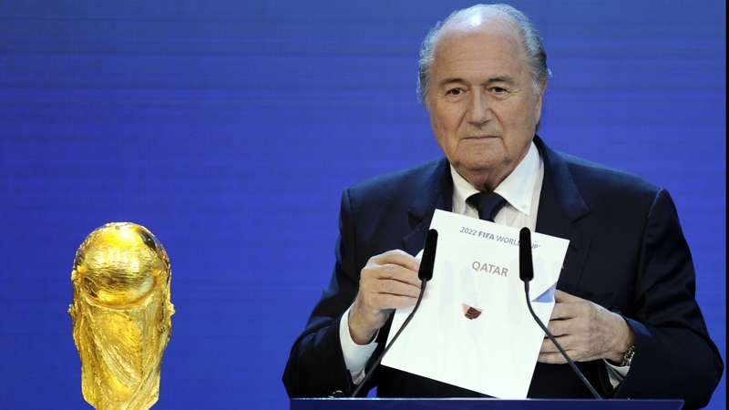 Sepp Blatter said decision on report publication is out of his hands