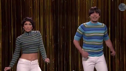 Jennifer Lopez and Jimmy Fallon