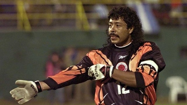 Rene Higuita (1990) perfected the wet perm as well as the ‘scorpion kick’ during his long tenure as Colombia keeper. Nicknamed ‘El Loco,’ he missed the 1994 tournament, having only recently been released from prison.