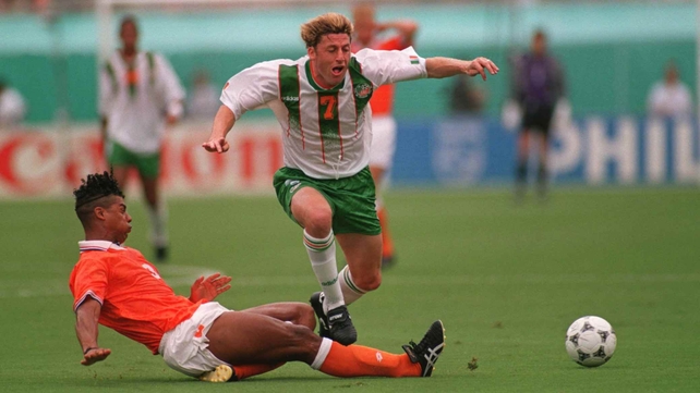 The hue of Andy Townsend's (1990, 1994) spikes acted something like a lighthouse for the midfielder, as he captained Ireland as far as the quarter-finals.
