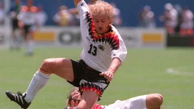 Rudi Voeller (1986, 1990, 1994) sported a dry, damaged perm for much of his career with Germany. His tired locks famously received some much-needed moisturising form Frank Rijkaard in a spitting incident at Italia 90.