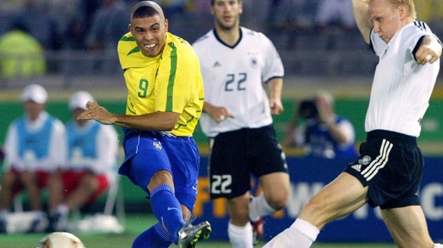 Ronaldo (1998, 2002, 2006), considered one of the greatest footballers of all time, led Brazil to World Cup victory sporting the ubiquitous, bizarrely charming 'front fade.'