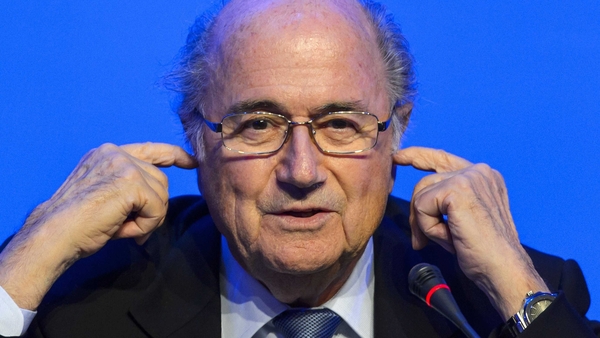 Sepp Blatter was speaking in Belfast this afternoon